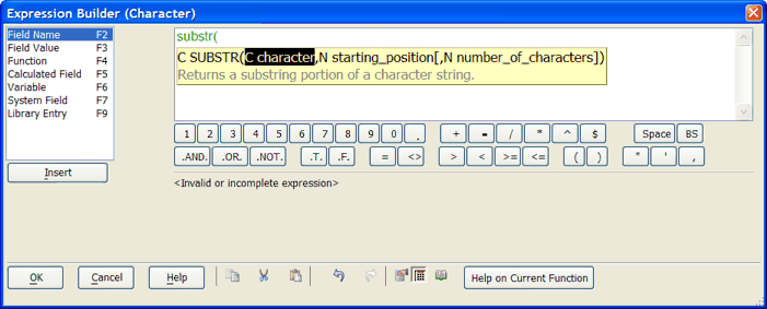 Si Expression Builder Function